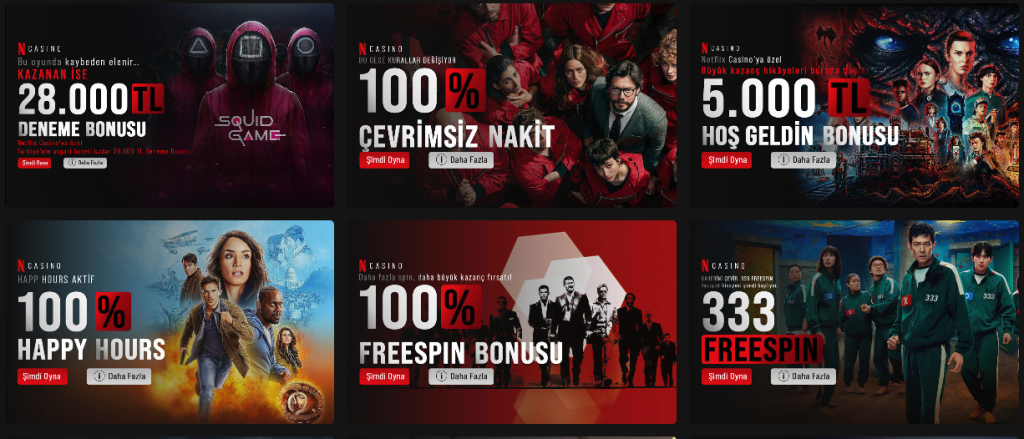 Netflixcasino - Netflixcasino Giriş 3 Bonuslar ve Promosyonlar